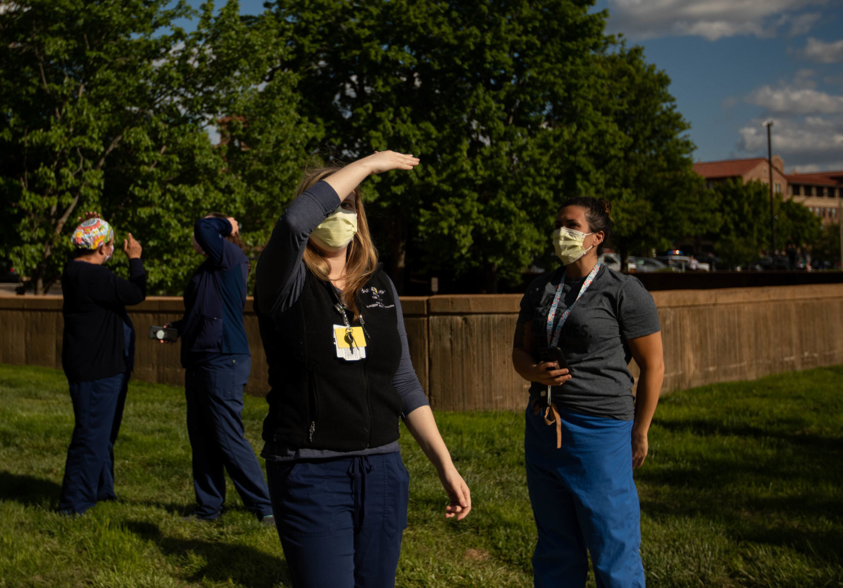 B-2 Stealth Bomber flies over St. Louis to honor medical and essential workers